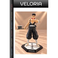 Veloria Özel Seri Demon Slayer Gyomei Himejima Taş Hashirası Anime Figürü 32 cm Heykel Süs Sergi