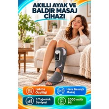 Asfal Akıllı Ayak ve Baldır Masaj Cihazı Isıtmalı Hava Basınçlı 3 Mod 3 Yoğunluk Şarjlı 2000 Mah