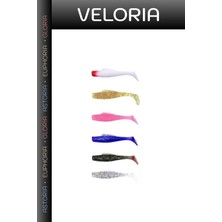 Veloria Silikon Yem Göl Avcılığı Av Malzemesi Captain 3070 Healer Soft 6gr 85CM Levrek Silikonu 6lı