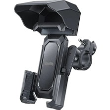 Asfal Güneşlikli 360° Ayarlanabilir Gidon Bağlantılı  Motosiklet Scooter Bisiklet Telefon Tutucu