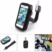 Asfal Su Geçirmez Motor ve Motosiklet Telefon Tutacağı 360 Dönebilen Tüm Modellerle Uyumlu