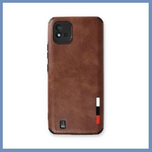 Yuva Izi Realme C11 2021 Kılıf Loop Deri Silikon - Kahverengi Ajs