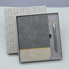 Uravas Store Urprime Öğretmenler Gününe Özel Deri Defter ve Kalem Set