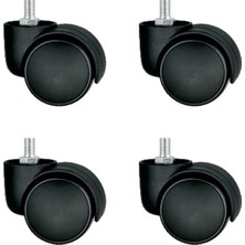 Uravas Store Urprime Bürosit Plastik Vidalı Teker - 50MM HKS152 - 4 Adet