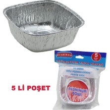Pratikon Alüminyum Sütlaç Kase 5 Li PR1165 50'li Paket