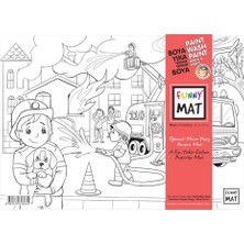 Akademi Çocuk Funny Mat - Mini  Itfaiye