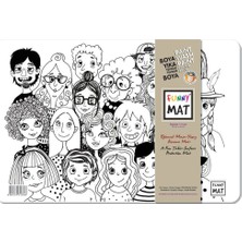 Akademi Çocuk Funny Mat Insanlar / People 25 x 35 cm