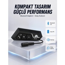 Uravas Store Urprime BT22 Motosiklet Kask Içi Bluetooth Kulaklık Interkom Destekli Yeni Nesil