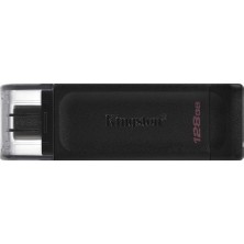 Kingston DT70 128GB Usb-C 3.2 Gen 1 Type-C Flash Bellek