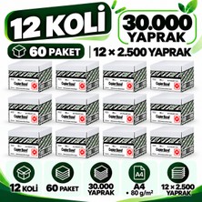 MEDEVRELF Copier Bond (Vege) A4 Fotokopi Kağıdı 80 gr 12 Koli