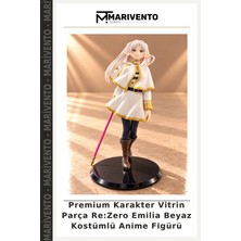 Marivento Premium Karakter Vitrin Parça Re:zero Emilia Beyaz Kostümlü Anime Figürü
