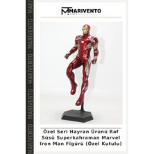 Marivento Özel Seri Hayran Ürünü Raf Süsü Superkahraman Marvel Iron Man Figürü (Özel Kutulu)