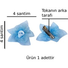 Str Store Kedi ve Küçük Irk Köpek Için Pensli Toka Tül Tokası Mavi Renk Evcil Hayvan Tokası 1 Adet