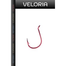 Veloria Özel Seri Avcılık Halkalı Hobi Mustad Double Wide Gap Dropshot 10548NP-RD Olta Iğnesi