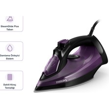 Philips 5000 Serisi Mor Buharlı Ütü Seti, Steamglide Plus Taban, Damlama Önleyici Sistem ve Dahili Kireç Temizliği ile Günlük Kumaş Bakımı, Mutfak Tartısı Dahil DST5030/80