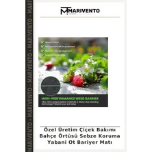 Marivento Özel Üretim Çiçek Bakımı Bahçe Örtüsü Sebze Koruma Yabani Ot Bariyer Matı