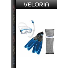 Veloria Özel Üretim Yaz Spor Seyahat Cressi Agua - Onda - Mexico Palet Maske Şnorkel Set