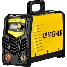 Steiner Alman MMA-200 Amper Profesyonel Dijital Göstergeli Inverter Kaynak Makinesi Sarı