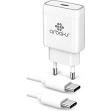 Teknotok Fa Aksesuar 30W Pd Type-C To Type-C Kablolu Şarj Aleti – Beyaz – ARB-CH09
