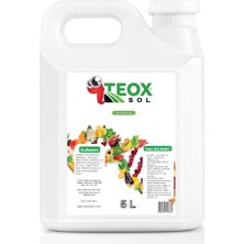 Teoxfarm Teoxsol Organik Sıvı Solucan Gübresi Bitki Besini 5 Litre