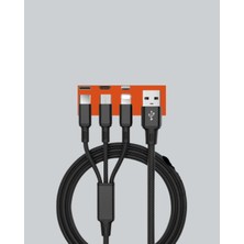 Mr Evrensel 3 Başlıklı Şarj Kablosu – Iphone Huawei Samsung Için