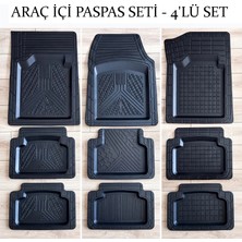 Mr Araç Içi Paspas Seti - 4'lü Set - Karışık Desenler - Kauçuk - Kaymaz Yüzey