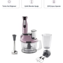 Arzum Hestia Dreamline Lila Çok Amaçlı Blender ve Mutfak Tartısı Seti, Turbo Hız Düğmesi, Çelik Blender Ayağı ve Çift Çırpıcı Aparatı ile Pratik Mutfak Hazırlıkları AR1058