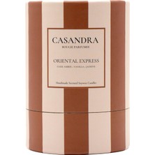 Casandra Oriental Express Soya Mum – Amber, Vanilya & Yasemin Kokulu Dekoratif Aromaterapi Mum