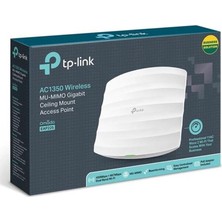 TP-Link Tp-Lınk Omada EAP225 AC1350 1 Port Gıgabıt RJ45 2.4/5ghz Mu-Mımo Poe Tavan Tipi Access Poınt (Poe Adaptörü Dahil) Mac