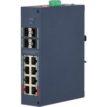 Dahua CHS4412-8GT-125 8 Port Gıgabıt + 4xgıgabıt Sfp Uplınk Cloud Yönetilebilir 125W Poe Endüstriyel Swıtch Mac