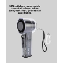 TCX Taşınabilir Sessiz Fan USB Şarjlı 100 Hız