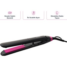 Philips Straightcare Essential Thermoprotect Saç Düzleştirici ve Mutfak Tartısı Seti, Keratin Katkılı Seramik, Iki Sıcaklık Ayarı ve Dönebilen Kablo Yapısı BHS375/00