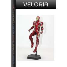 Veloria Delux Serisi Marvel Iron Man Figürü (Özel Kutulu) Kurgu Kahraman Masaüstü Dekor Superkahraman
