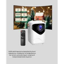 Mr Mini Akıllı Projektör – 1080P Full Hd, 64GB Depolama, 2gb Ram, Uzaktan Kumanda Destekli Yeni Nesil