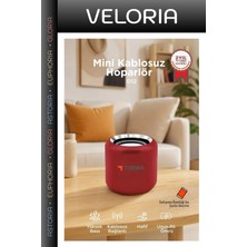 Veloria Özel Üretim Günlük Tatil Müzik Bluetooth Hoparlör Taşınabilir Speaker D12 Kırmızı