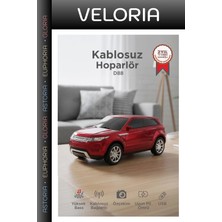 Veloria Özel Üretim Cihaz Kablosuz Tuşlu Bluetooth Hoparlör Suv Araba Tasarımlı D88 Kırmızı 16W