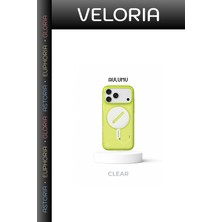 Veloria Özel Seri Seri Cep Telefonu Aulumu iPhone 18 Pro Uyumlu A18 Transparent Luminous Kılıf