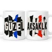 Lexroo Güzel Aksaklık 2`li Porselen Kupa Seti - Model 701