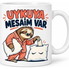 Lexroo Uykuya Mesai Tasarımlı Porselen Kupa - Model 710