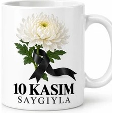 Lexroo Saygıyla Hatırlamak Tasarımlı Porselen Kupa - Model 735