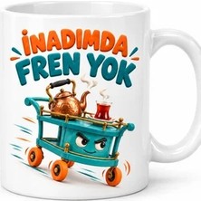 Lexroo Inadın Freni Tasarımlı Porselen Kupa - Model 714