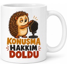 Salmore Sosyal Kota Tasarımlı Porselen Kupa - Model 911 Bty