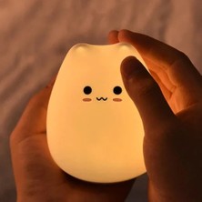 Mrnova Kedi Tasarımlı Renk Değiştirebilen Dokunmatik Gece Lambası