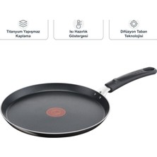Tefal Simplecook Titanyum 1x 25 cm Krep Tavası ve Mutfak Tartısı Seti, Titanyum Yapışmaz Kaplama, Isı Hazırlık Göstergesi, Difüzyon Taban Teknolojisi ile Günlük Pişirmede Pratik Kullanım 2100118531