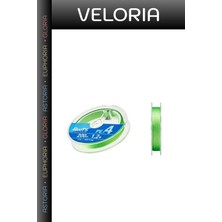 Veloria Premium Olta Malzemesi Balıkçılık Savurma Ip Gosen X4 Roots Pe 4 Örgü Spin Ipi 200MT Light Green