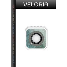 Veloria Özel Seri Rgb LED Işıklı Bluetooth 5.3 Kablosuz Hoparlör Akustik Ürün Teknik Cihaz Radyolu Model