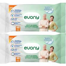 Happy Trend Vücut ve Perine Temizleme Islak Mendili, 48 Yaprak, Xl Boy, Banyo Ferahlığı, 2'li Set