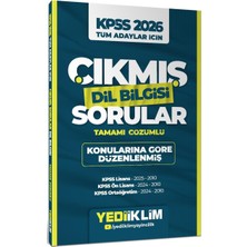 2026 Kpss Tüm Adaylar Için Dil Bilgisi Tamamı Çözümlü Çıkmış Sorular Konularına Göre Düzenlenmiş