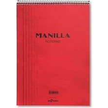 Happy Trend Color Manilla Ofis Bloknot A5 Çizgili Kırmızı