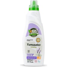 Happy Trend Green Organic Çamaşır Yumuşatıcısı, Lavanta Yağlı Bitkisel Bazlı Sıvı Yumuşatıcı, Hipoalerjenik, Vegan, Ecocert Sertifikalı, 32 Yıkama, 1000 ml